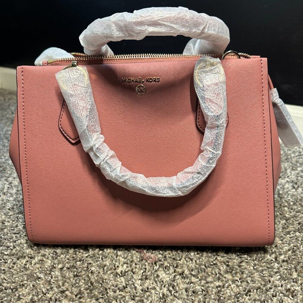 Michael Kors Marilyn Medium Satchel in Rose | NWT | Elegant Pink Handbag